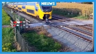 Waarschuwing voor treinongelukken met heftige filmpjes [upl. by Yliab245]