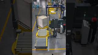 Full Automatic Vertical Pallet Strapping Machine Pallet Wrapping Machine [upl. by Eneles]