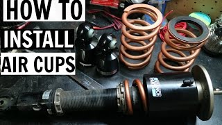 HOW TO INSTALL AIR CUPS  BC COILOVERSSTANCE PARTS [upl. by Elleraj]