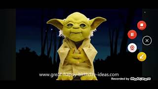 Yoda Sings Happy Birthday to YOU It s Funny [upl. by Hannahsohs]