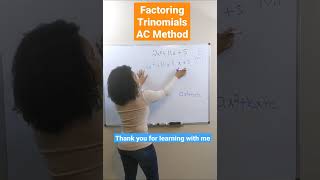 Quick Tutorial Factoring Trinomials Using AC Method [upl. by Itnavart238]