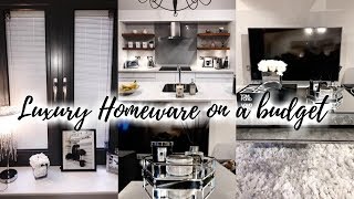 HOW TO CREATE A LUXURY HOME ON A BUDGET  GREY  WHITE INTERIOR [upl. by Natascha]