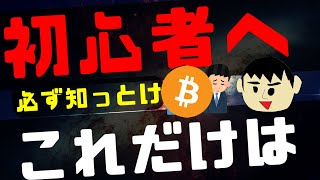 仮想通貨初心者が知っておくべきこと [upl. by Valda]