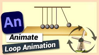 How to Loop Animation  Adobe Animate CC Tutorial [upl. by Hock286]