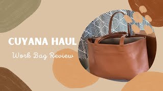 Cuyana Haul  Small Easy Tote Review [upl. by Finbar918]