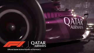 Takeoff on the race track as the Global Partner of F1  Qatar Airways [upl. by Bobette358]