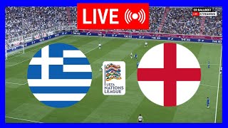 🔴LIVE  Greece vs England  UEFA Nations League  Match Today Live Streaming [upl. by Hamburger]