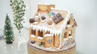 5 Minuten Lebkuchen Haus  Last Minute Keks Häuser machen  einfaches Lebkuchenhaus  Kuchenfee [upl. by Annahpos177]