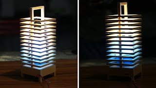 How To Make A Amezing Dream Lamp By Using Pvc Bord  Simple Hand Craft [upl. by Coretta]