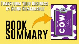 Purple Cow by Seth Godin Free Summary Audiobook [upl. by Notnek]