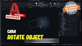 AutoCAD Cara Rotate [upl. by Hillegass]