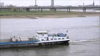 Binnenschiff Meruada auf dem Rhein [upl. by Htnnek]