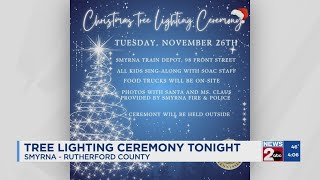 Tree lighting ceremony in Smyrna [upl. by Giraldo]