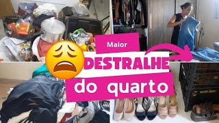 MAIOR DESTRALHEorganização e limpeza do meu quarto [upl. by Etnohc]