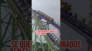 Se quedaron atorados en Six flags México en lo más alto de Boomerang 💀sixflags sixflagsmexico 🎢 [upl. by Neahs]