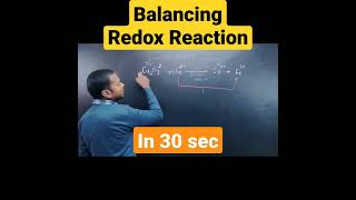 Balancing redox Reaction by oxidation Number methodhow to balance redox Reactionshorts [upl. by Marget512]