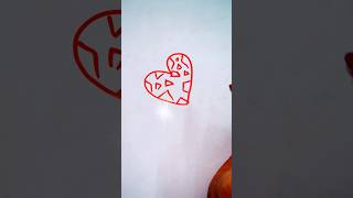 How to draw cartoon heart turtle howtodraw kidsdrawing shorts PalakEducationArts [upl. by Assenev]