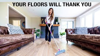 How to Clean Floors Hardwood Laminate amp Luxury Vinyl [upl. by Odnavres]