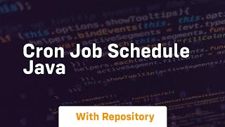 cron job schedule java [upl. by Aiuqat]