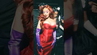 Cardi B Lights Up Halloween Party in Los Angeles with a Jessica RabbitInspired Look 🎃✨ halloween [upl. by Araz]