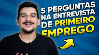 JOVEM APRENDIZ PERGUNTAS MAIS FEITAS NA ENTREVISTA [upl. by Aay683]