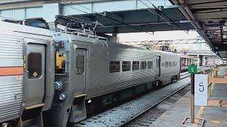 South Shore Line train departs Van Buren Street [upl. by Stark]