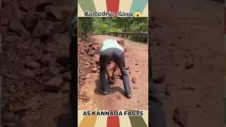 A Man Removing Stones From Road  kannada facts karnataka amazing youtubeshorts trendingshorts [upl. by Auohp]