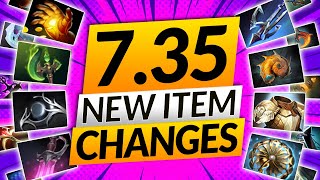 NEW PATCH 735 SMASHES THE META  EVERY New Item Change  Dota 2 Update Guide [upl. by Arabelle]