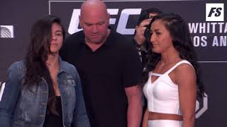 UFC 225 Claudia Gadelha vs Carla Esparza Staredown [upl. by Naitsihc]