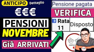 ANTICIPO⚡️ PENSIONI NOVEMBRE 2023 ➡ CEDOLINI IMPORTI ARRIVATI❗️❓ VERIFICA RIMBORSI AUMENTI CONGUAGLI [upl. by Alodi]