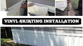 VINYL SKIRTING INSTALLATION  HOW TO DO IT YOURSELF [upl. by Ahsied]