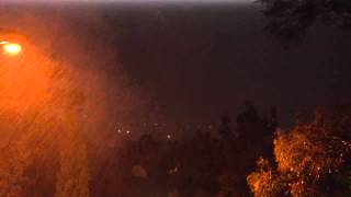 Canberra thunder storm Tuesday November 29th 2011 1115pm [upl. by Ariayek]