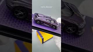 Tarmac Works Koenigsegg Regera Diecast Model Car scale 164 Carbon koenigsegg tarmacworks regera [upl. by Nhguavoj]