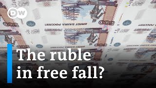 Can Russia’s central bank save the ruble from a free fall  DW News [upl. by Ayadahs970]