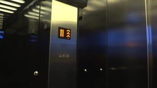 2014 KONE MonoSpace MRL traction elevators  Clarion Hotel The Edge Tromsø Norway [upl. by Nella]