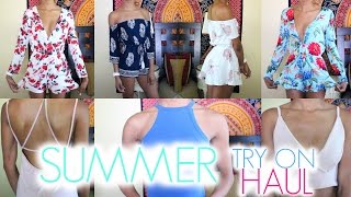 HUGE SUMMER TRYON HAUL 2016  Shein amp Romwe • Lawenwoss [upl. by Leumel]