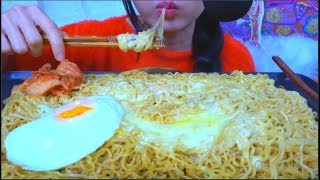 ASMR CHEESY INDOMIE INSTANT NOODLES  NO TALKING  EATING SOUNDS [upl. by Aicyla]