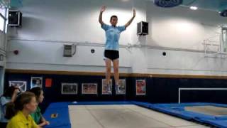 Y10 GCSE PE Trampoline  Michelle [upl. by Leuqim]