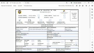 COMO LLENAR FORMULARIO DE SOLICITUD DE VISA ECUADOR [upl. by Benetta194]