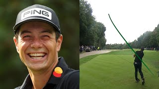 Every Shot of Viktor Hovlands First Round 64 at the BMW PGA Championship 2022 [upl. by Arihaj]