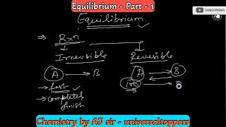 Equilibrium  Class 11 chemistry  neet jee equilibrium chemistry [upl. by Aneeres]