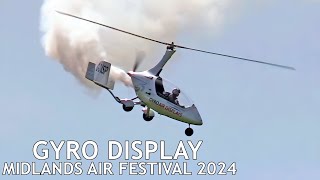 Calidus Autogyro  Gyro Air Displays  Midlands Air Festival 2024 [upl. by Ajani935]