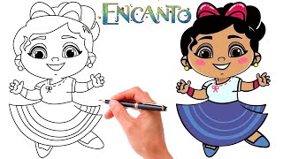 How To Draw LUISA MADRIGAL From ENCANTO  Encanto Drawings [upl. by Ahsekyw]