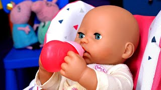 Baby Annabell Doll Baby Doll Feeding Time  Pretend Play Cooking Toy Food for Baby Alive Doll [upl. by Lalib]