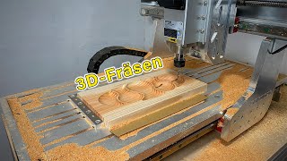 Einfaches 3D CNC Projekt mit 2SeitenBearbeitung  Komplettanleitung mit Fusion 360 [upl. by Enigroeg]