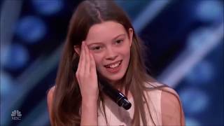 Americas Got Talent COURTNEY HADWIN 2018 VIRAL GIRL [upl. by Ardeahp126]