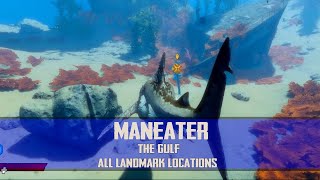 Maneater  The Gulf  All Landmark Locations [upl. by Ianahs]