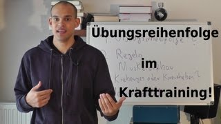 Muskelaufbautraining  Übungsreihenfolge  Teil 1 Krafttraining Trainingsplan Übungen [upl. by Gianni349]