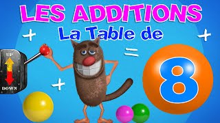 Foufou  La Table dAddition de 8 pour les enfants Learn Addition Tables for Kids 4k [upl. by Niras750]