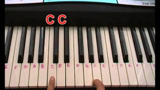 TUTORIAL How to play Sweet Home Alabama on keyboard [upl. by Nettirb689]